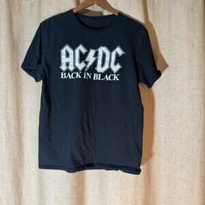 ACDC Band T-Shirt Mens Back In Black Tee -UNISEX M- SEE DESCRIPTION